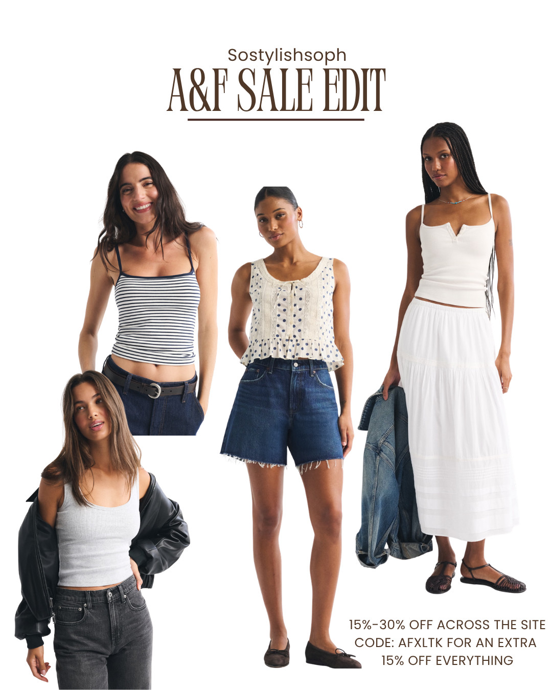15%-30% off across Abercrombie site this weekend, plus you can use code AFXLTK for an extra 15% off!
 

 #LTKuk #LTKeurope #LTKsale