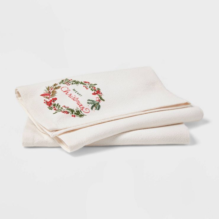 2pk Cotton 'Merry Christmas' Napkins - Threshold™ | Target