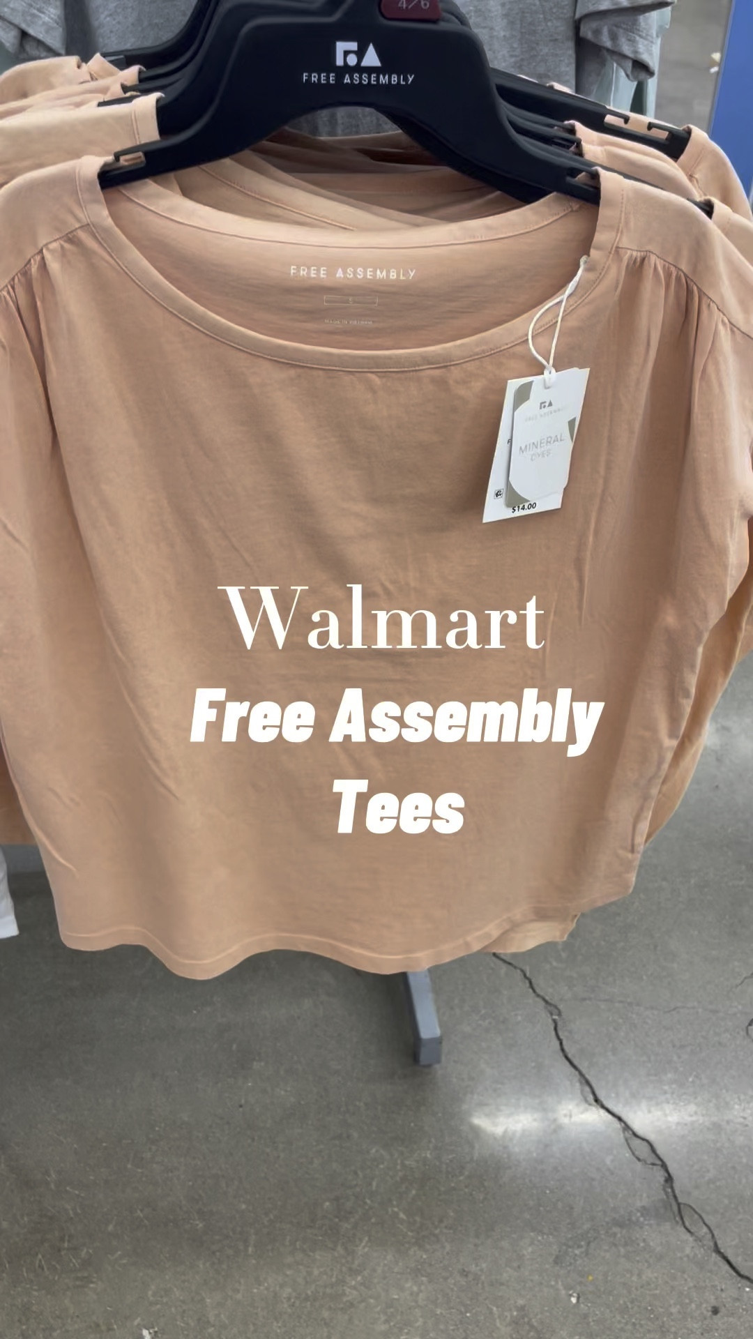 Loving these Walmart Free Assembly shirred shoulder tees! 