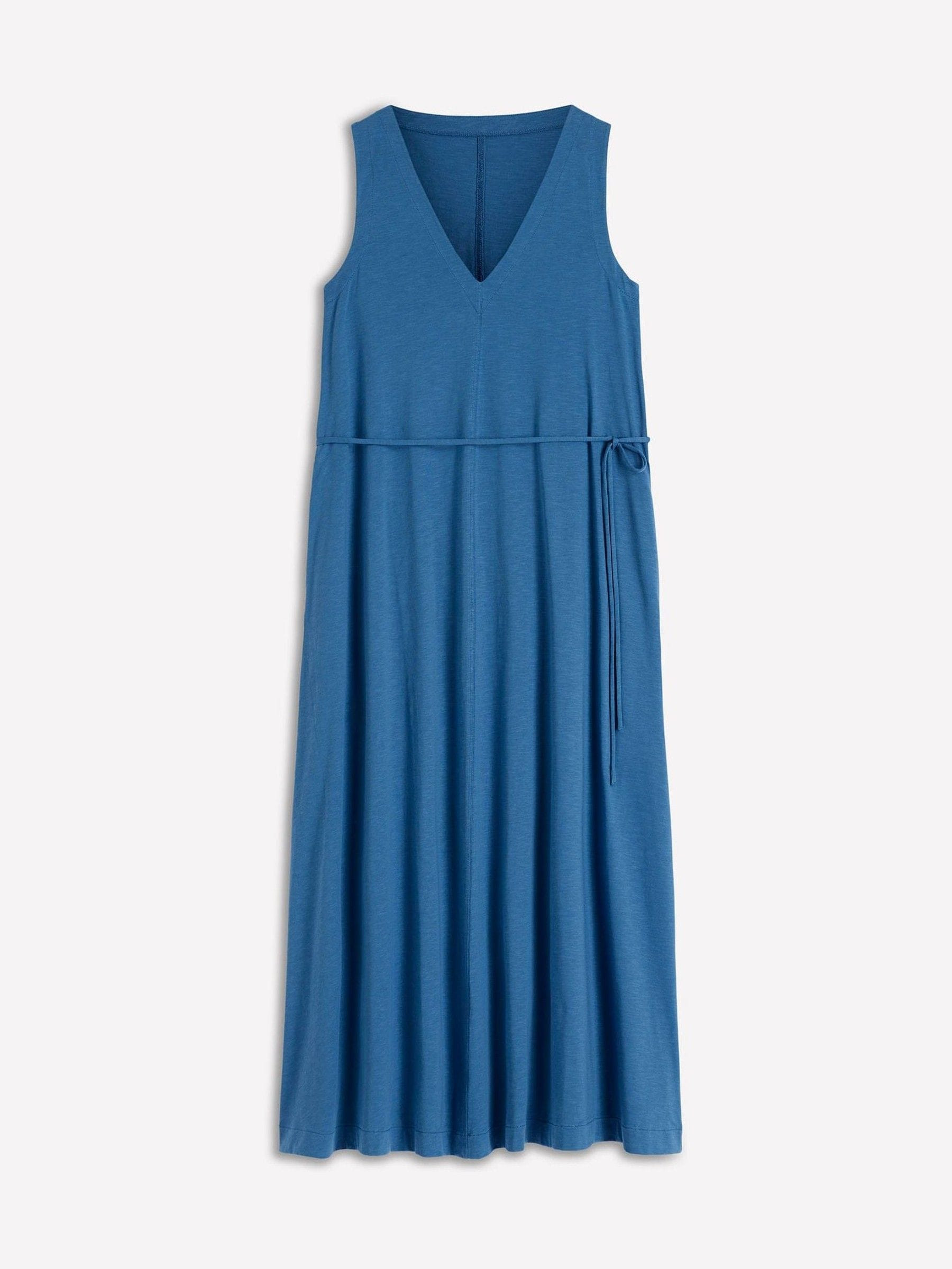 Boden Boden Blue Mia V-Neck Jersey Midi Dress | Next US