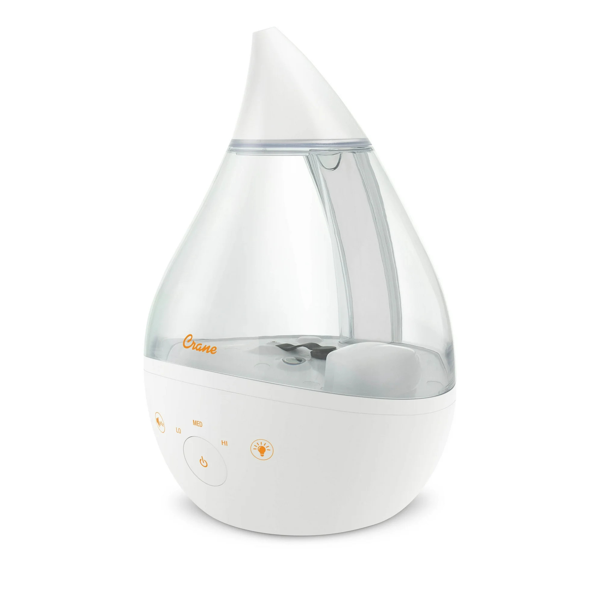Crane Droplet 1 Gallon Ultrasonic Cool Mist Humidifier with Sound Machine and Optional Nightlight... | Walmart (US)