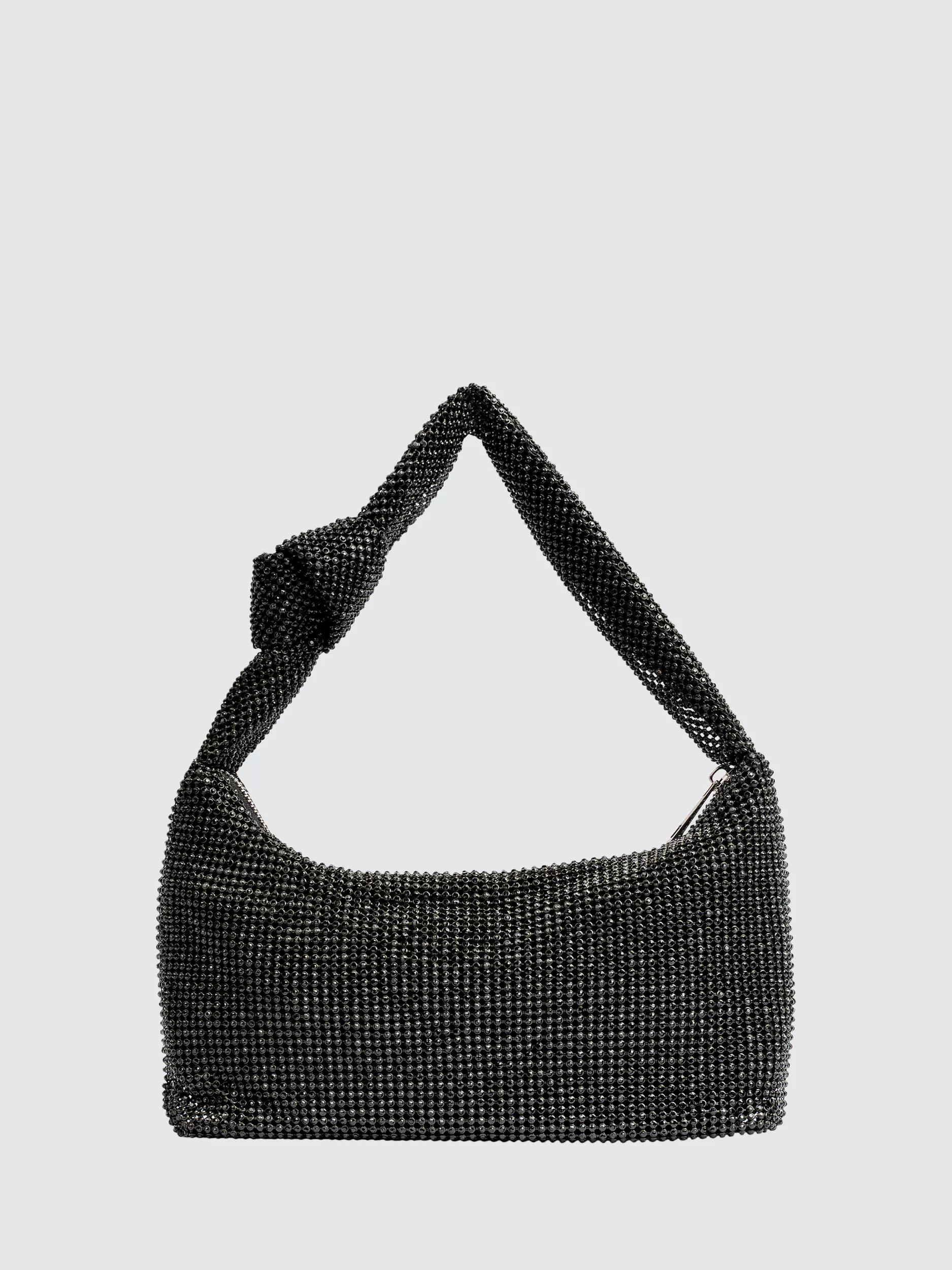 Paradox LondonDanni Diamante Mesh Mini Shoulder Bag, Black | John Lewis (UK)