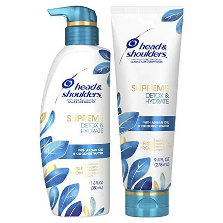 Head & Shoulders Supreme, Scalp Care and Dandruff Treatment Shampoo and Conditioner Bundle, with Arg | Walmart (US)