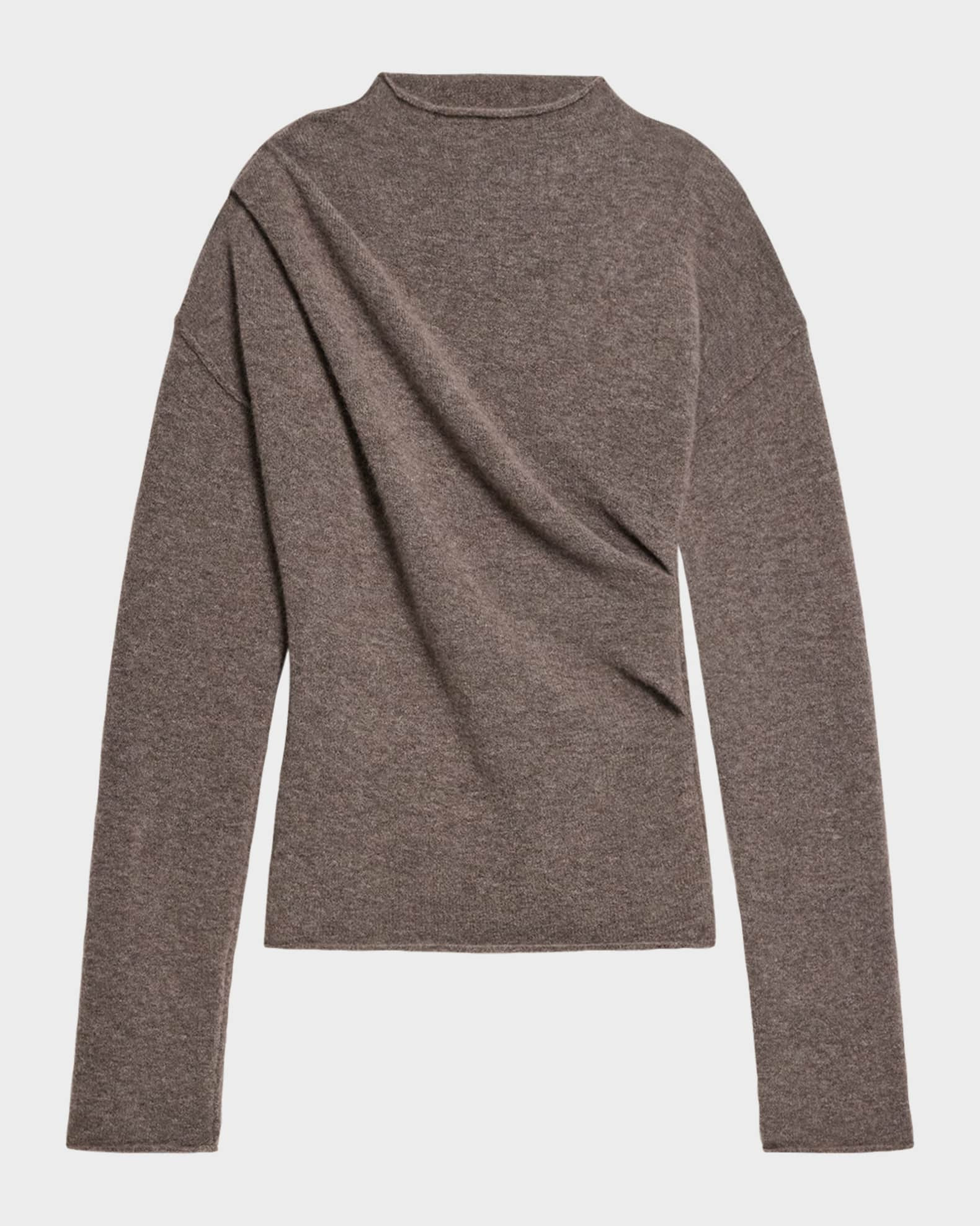 Slouchy Crewneck Twist Sweater | Neiman Marcus
