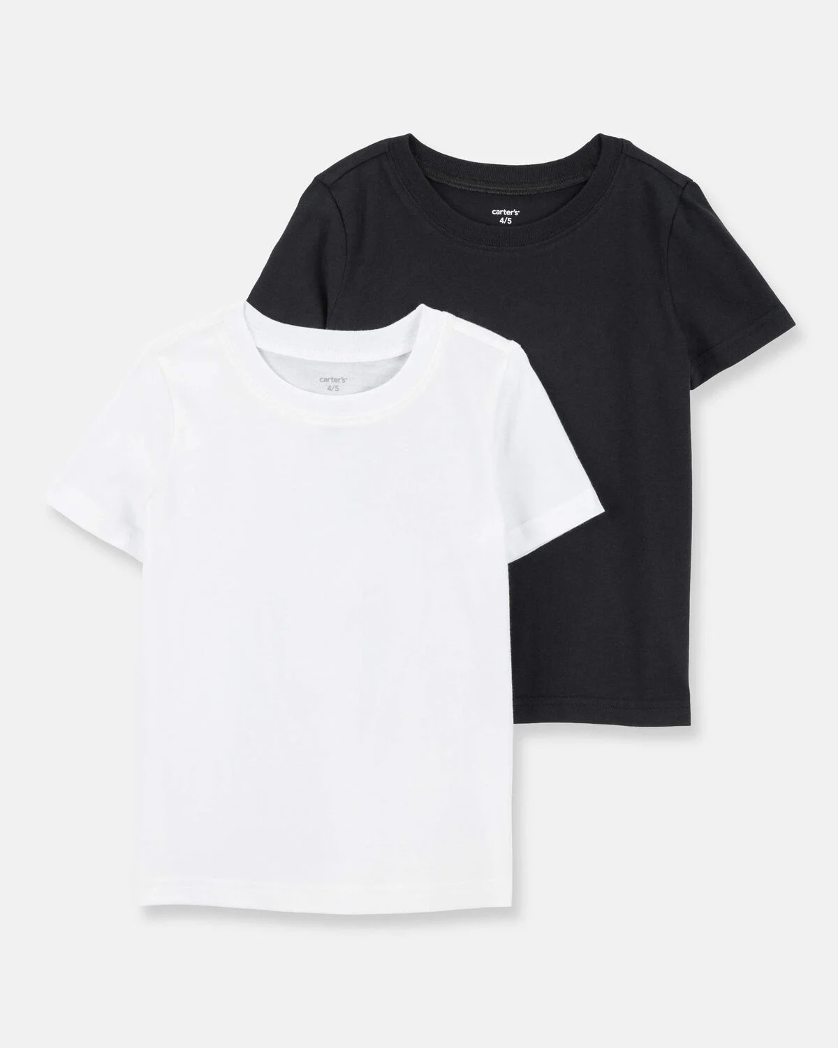 Boys 2-Pack Short-Sleeve Cotton Tees - Black/White | Carter's | Carter's Inc