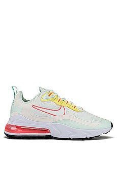 Nike Air Max 270 React Sneaker in Pale Ivory, Summit White & Bright Mango from Revolve.com | Revolve Clothing (Global)