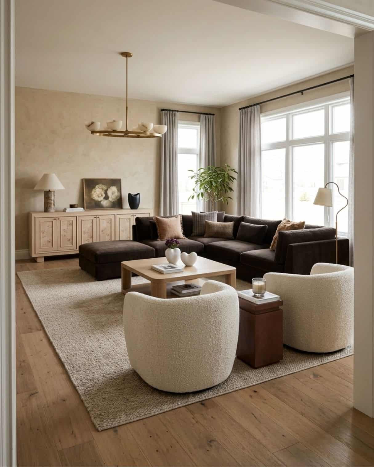 Cozy Earthy Transitional Living Room

*Note: This is a digital room mockup showcasing product styling ideas from my room design mood board.

#LTKHome