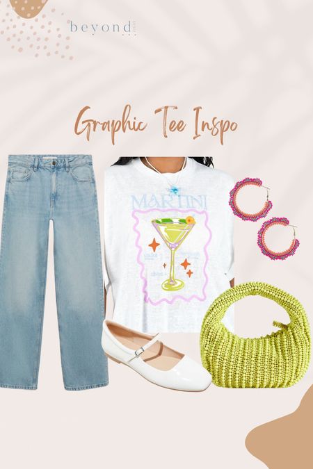 Easy outfit styling a cute and colorful graphic!

#LTKStyleTip #LTKFindsUnder100 #LTKItBag