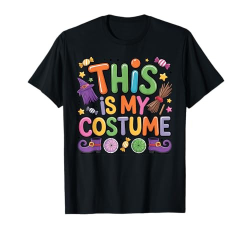 This is My Costume Colorful Halloween T-Shirt | Amazon (US)