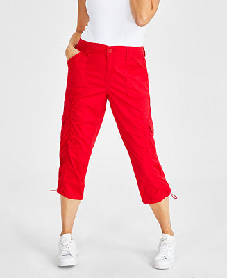 Style & Co Women's Mid-Rise Cargo Capri Pants, Exclusively at Macy's - Macy's | Macy's