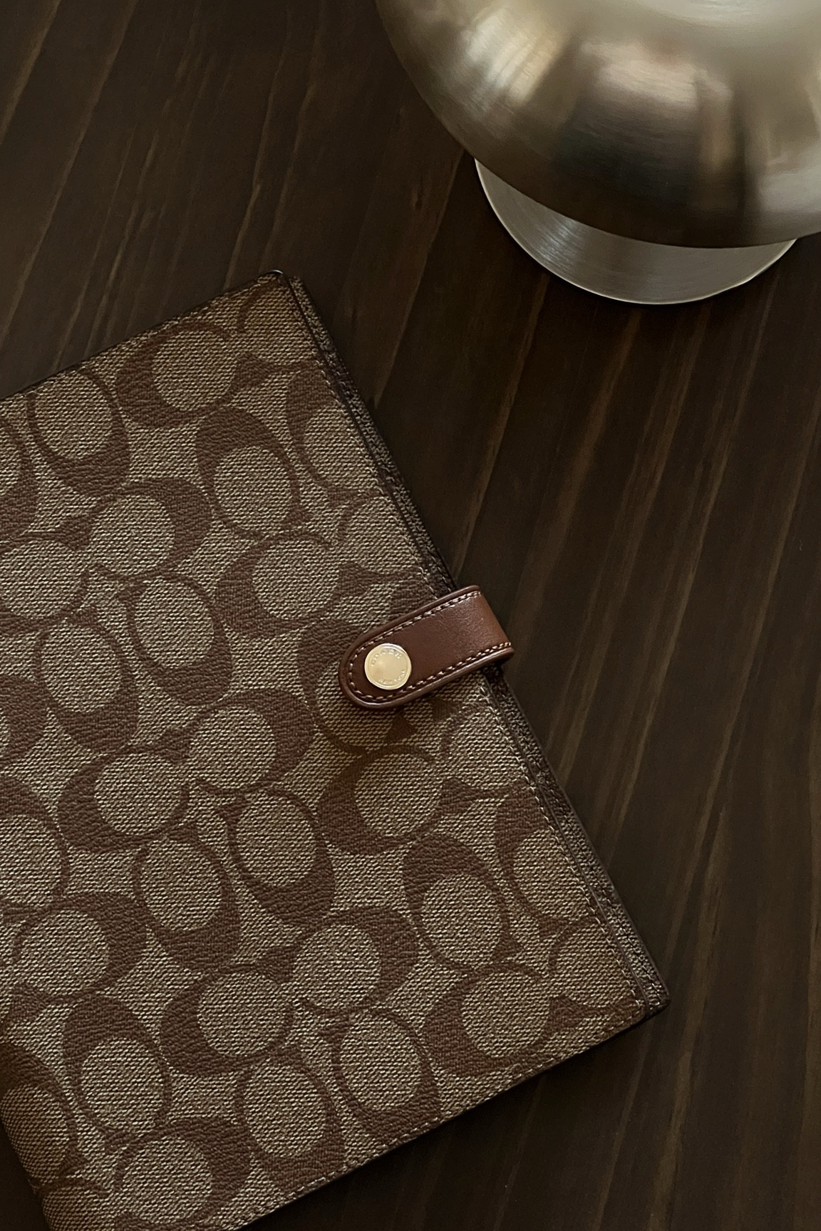 The coach notebook is perfect as a planner cover! I just used an 8 x 5 agenda and slid it into the back panel. Tagged some other cute planner options that will fit in the coach notebook cover below. 

#newyear