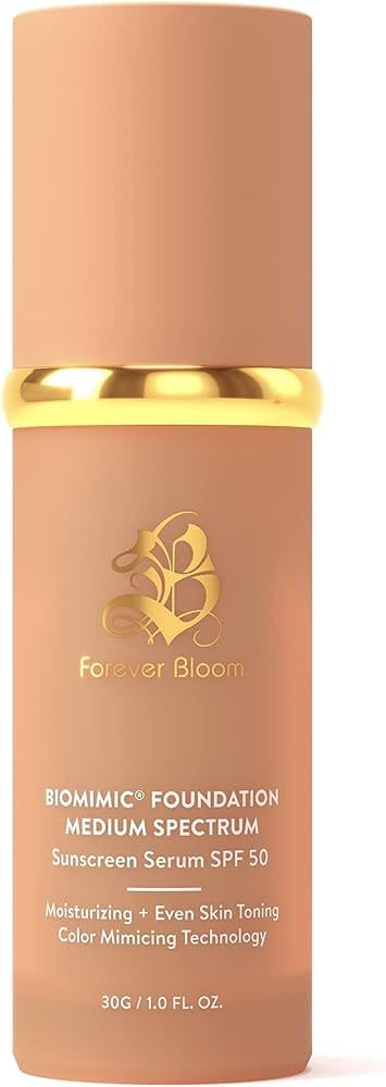 Bio Mimic Foundation Medium Spectrum by Forever Bloom; Protecting from Sun with SPF50; for Gym, S... | Amazon (US)