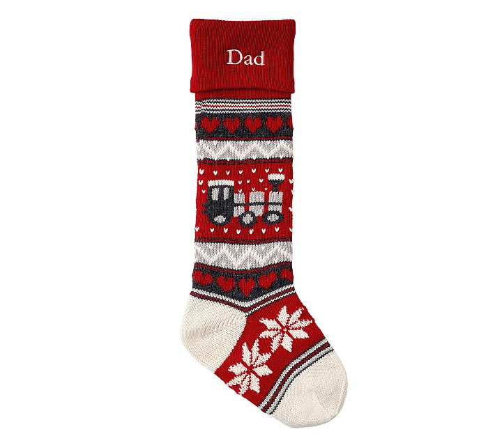 Natural Fair Isle Christmas Stocking Collection | Pottery Barn Kids