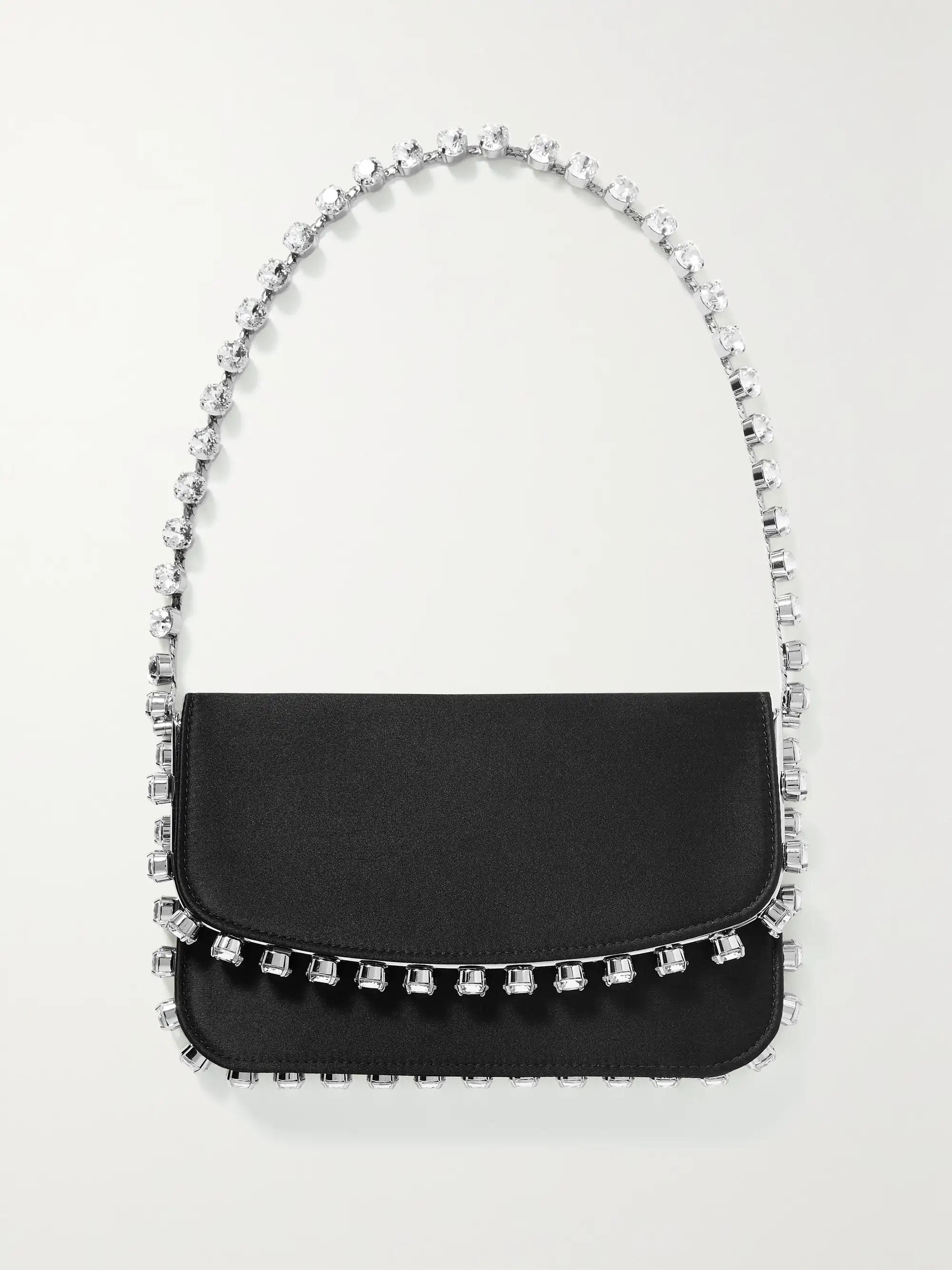 Galactic crystal-embellished satin shoulder bag | NET-A-PORTER (US)