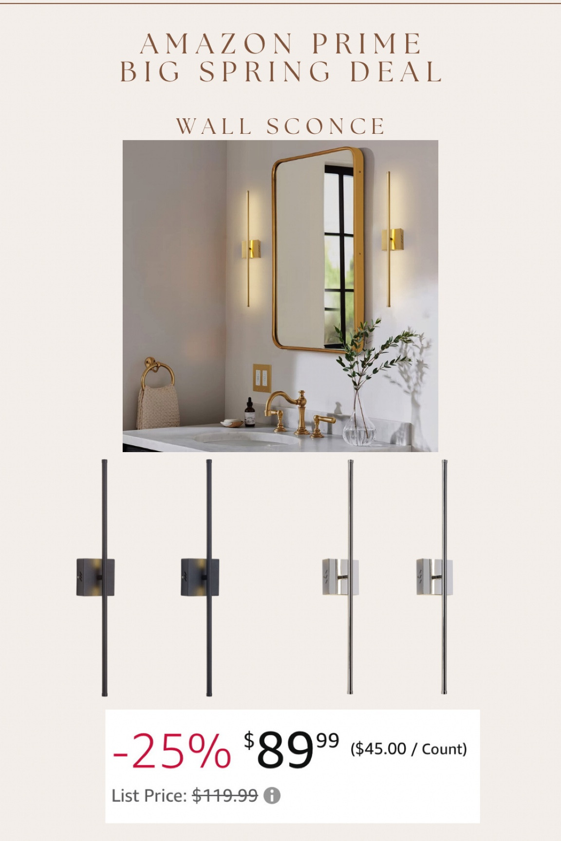 Only $45 per sconce right now!!! These are such a great high end inspired style 😍🙌🏻

#LTKsalealert #LTKfindsunder50 #LTKhome