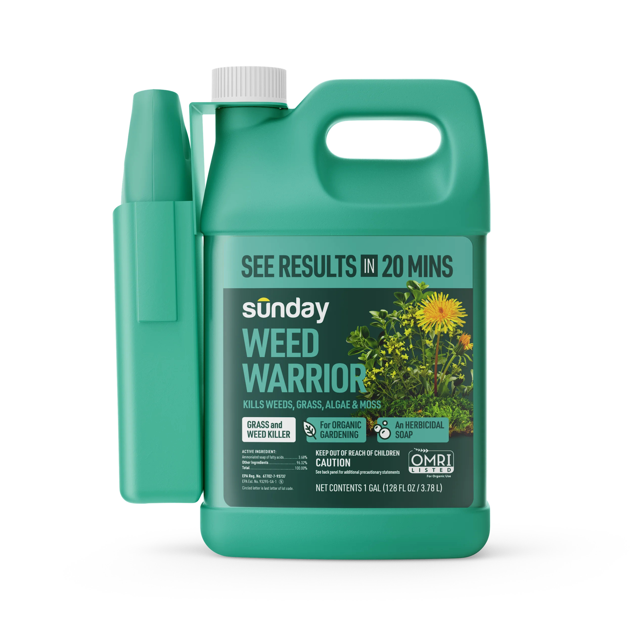 Sunday Weed Warrior Non-Selective Herbicide Gallon Sprayer 1 gal./128 oz. | Walmart (US)