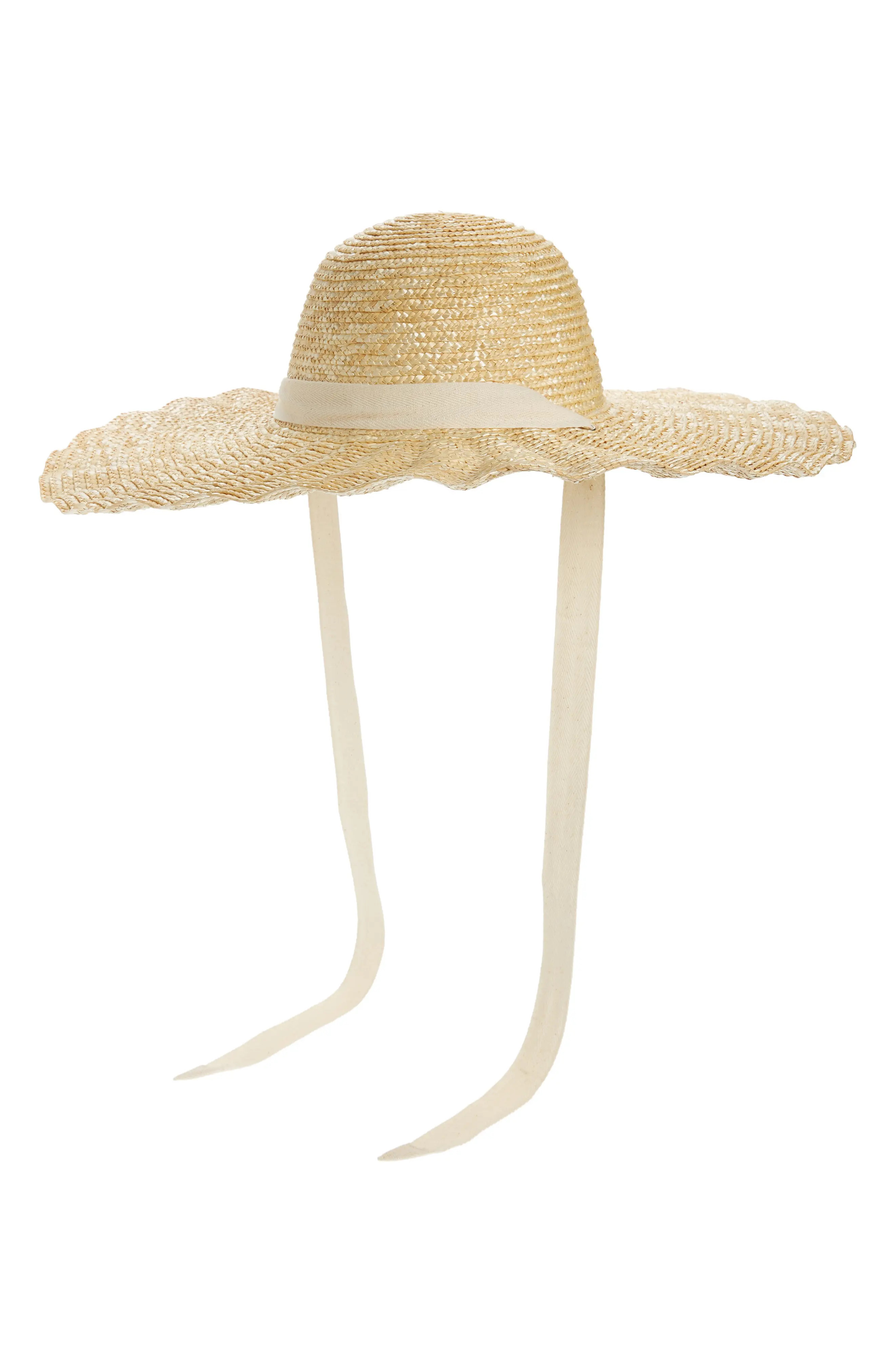 Women's Lack Of Color Scalloped Dolce Hat - Beige | Nordstrom