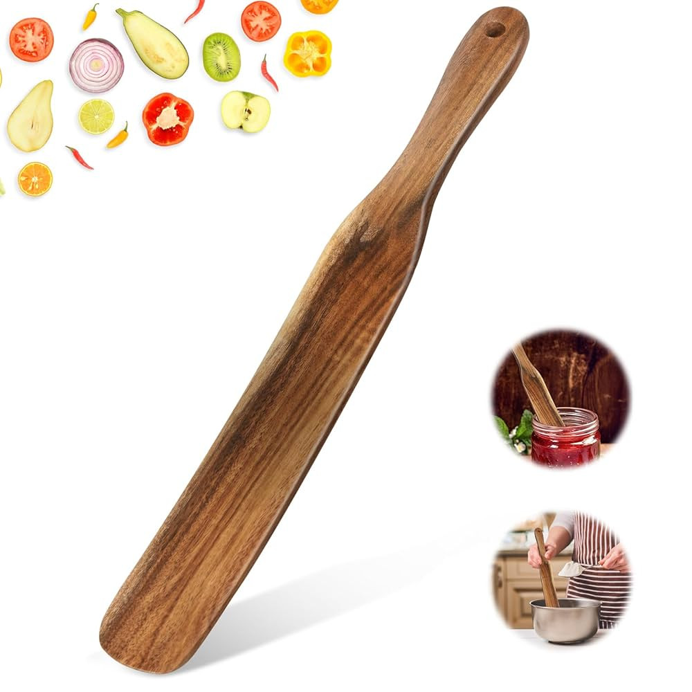 Spurtle for Sourdough Starter, Spreading, Cooking, Mixing, Reaching Bottom of Jar, Kitchen Utensi... | Amazon (US)