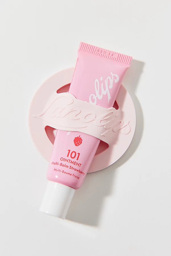Lanolips 101 Ointment Strawberry & Phone Lip Balm Holder Set in Strawberry at Urban Outfitters | Urban Outfitters (US and RoW)