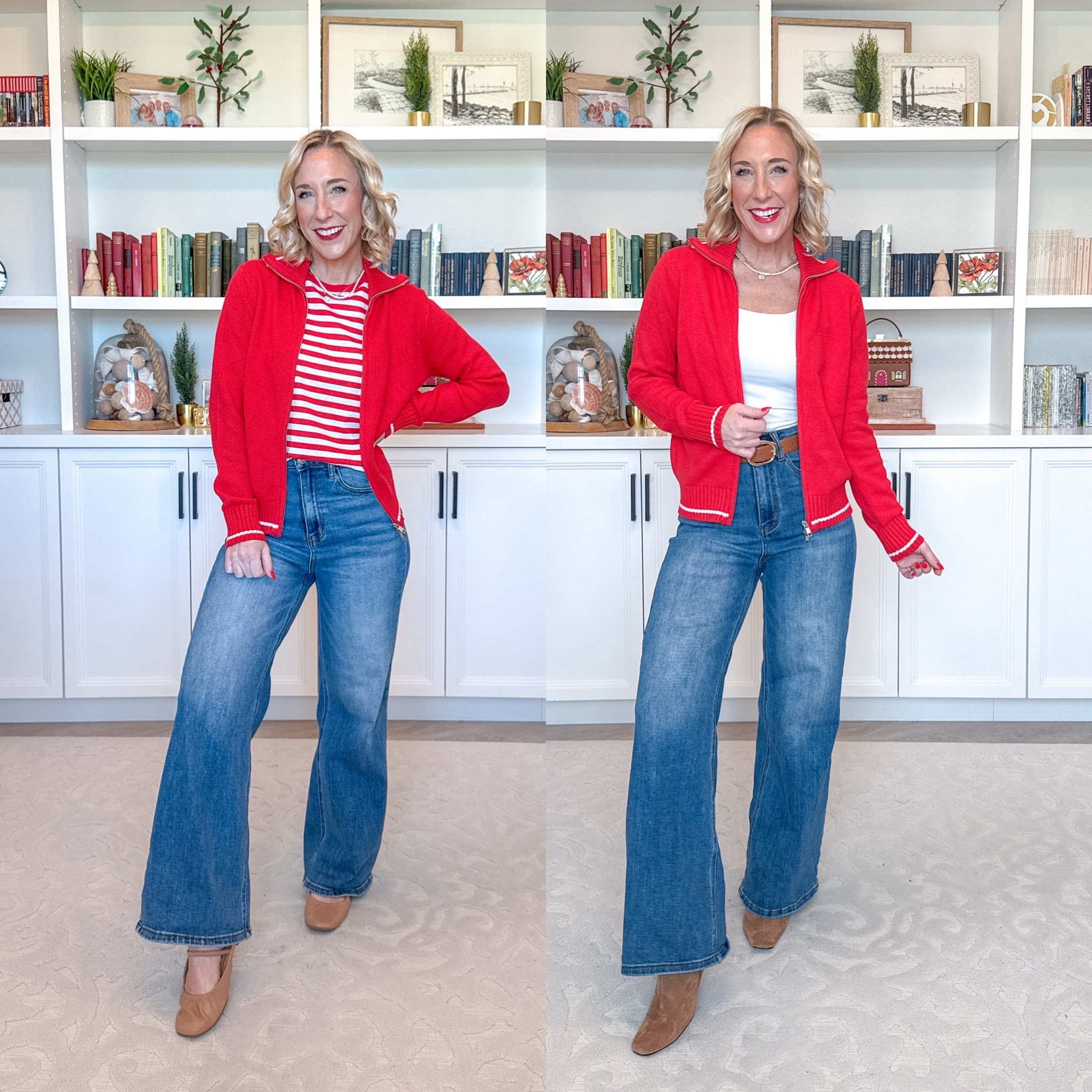 Walmart - new arrivals * Flare High Rise Jeans - size 2 (could have done a 0). $25 *Wide Leg Jeans - size 25.  

Cotton Cropped Boxy T-Shirt - size XS. $9. 13 colors. * Zip Front Sweater - size XS. $28. 2 colors.

 

#LTKFindsUnder50 #LTKOver40 #LTKSeasonal