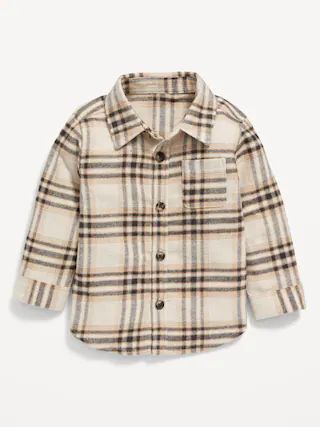 Matching Long-Sleeve Plaid Pocket Shirt for Baby | Old Navy (US)