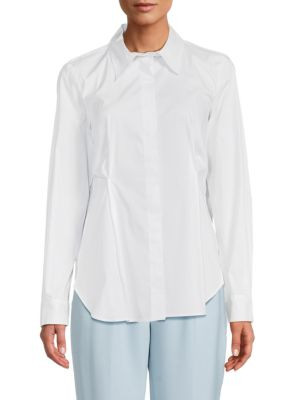 Point Collar Button Down Shirt | Saks Fifth Avenue OFF 5TH