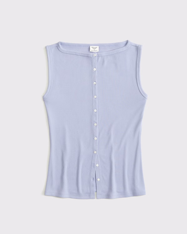 Women's Slash Button-Through Top | Women's Tops | Abercrombie.com | Abercrombie & Fitch (US)