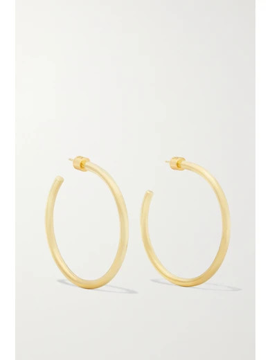 Jennifer Fisher - Baby Classic Gold-plated Hoop Earrings - one size | NET-A-PORTER (UK & EU)