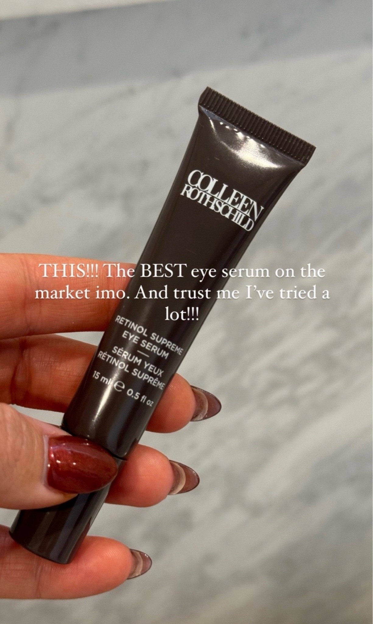 The BEST eye serum!!!

Makeup 
Beauty 
Skincare 
Face

#LTKOver40 #LTKselfcare #LTKBeauty