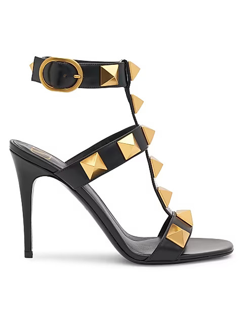 Valentino Garavani Rockstud Bright Leather Stilettos | Saks Fifth Avenue
