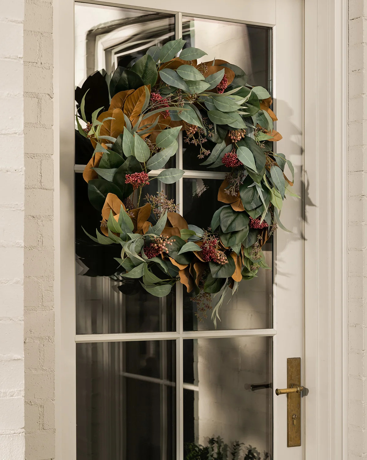 30" Faux Golden Fern Wreath | McGee & Co. (US)
