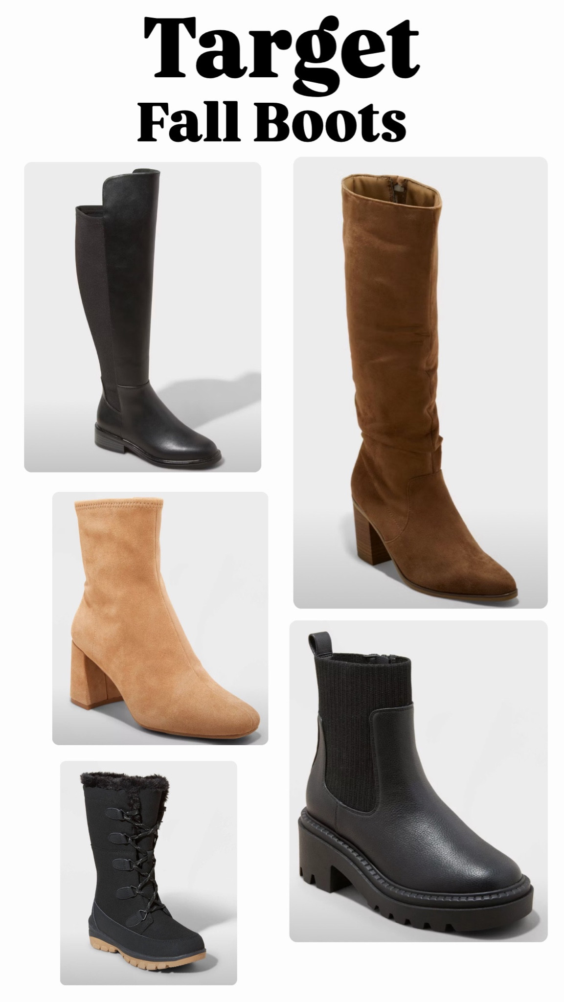 Target fall boots for women 

#LTKFallSale #LTKFindsUnder100 #LTKSeasonal