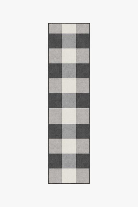 Buffalo Plaid Black & White Rug | Ruggable