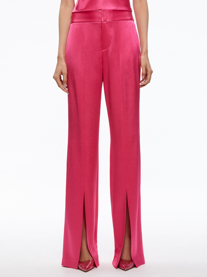JODY HIGH WAISTED FRONT SLIT PANT | Alice + Olivia