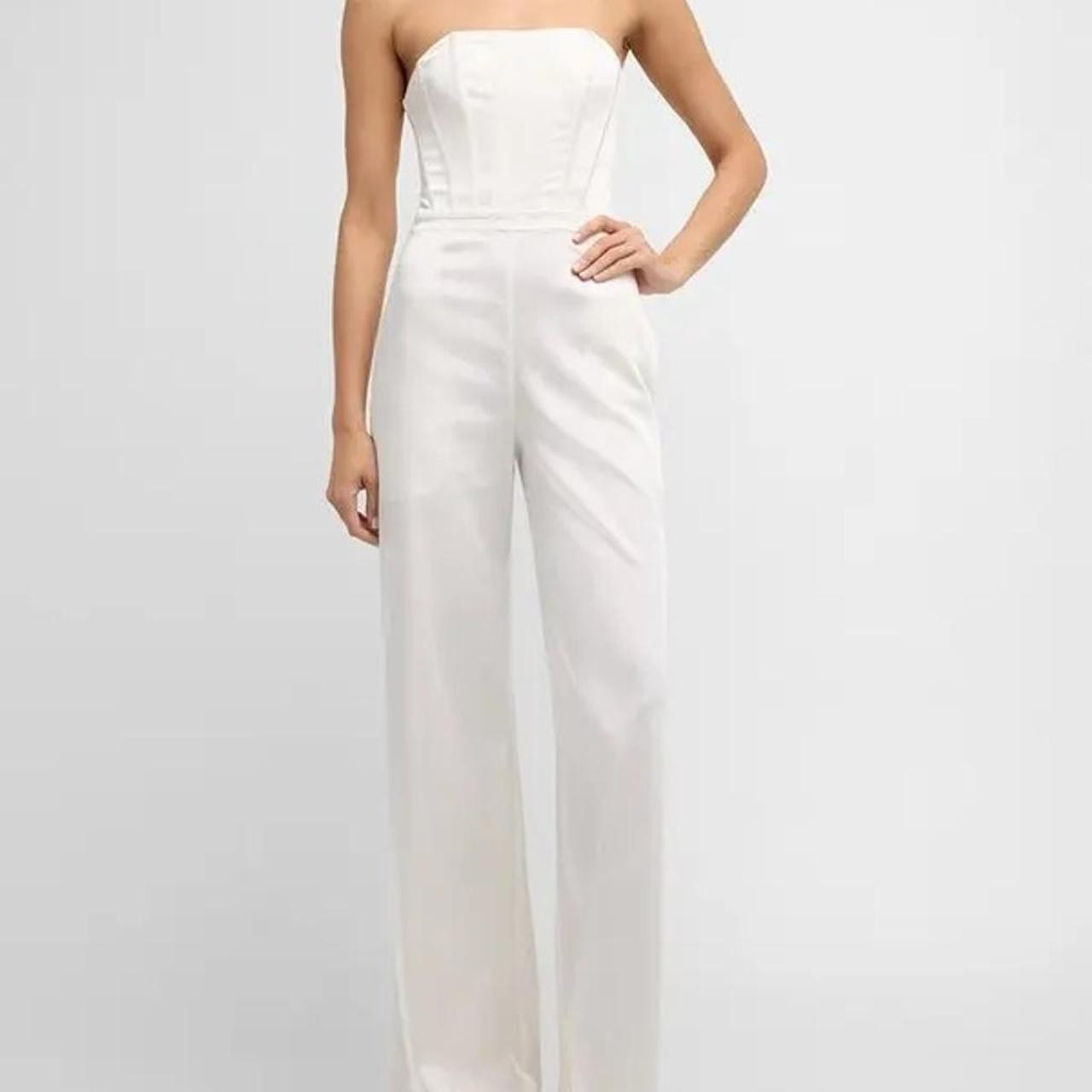Ramy Brook Women's Jumpsuit - White - 2 | Depop US