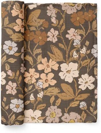 Muslin Swaddle Blanket – Thicket Floral Baby Blanket Wrap Cute Newborn Essential Cotton Swaddle, Tre | Amazon (CA)