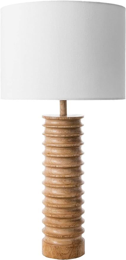 nuLOOM Canton 25" Wood Table Lamp | Amazon (US)