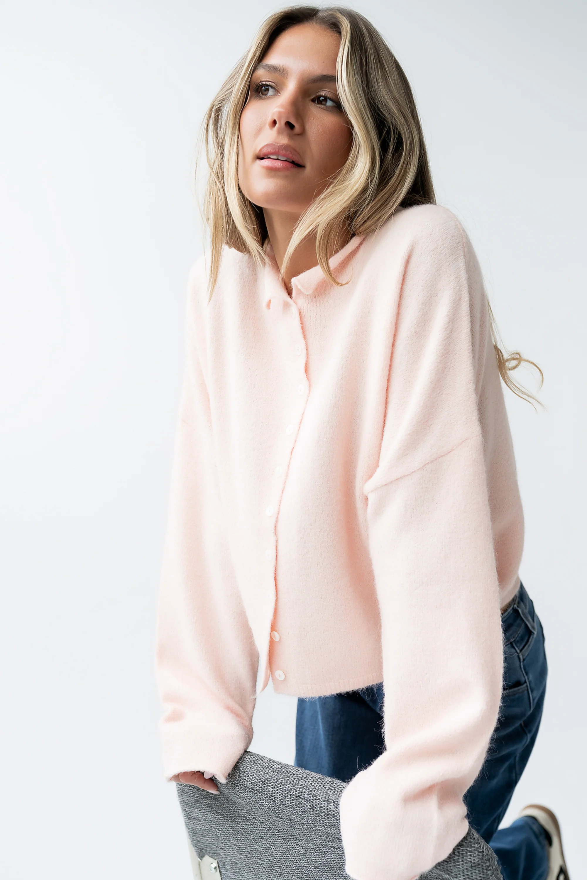 Maci Cardigan in Pink | Böhme US