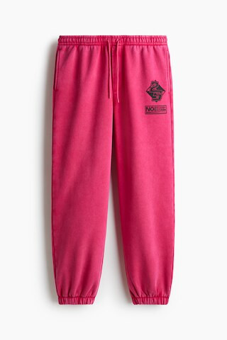 H & M - Relaxed-Fit Print-Motif Sweatpants - Pink | H&M (US + CA)