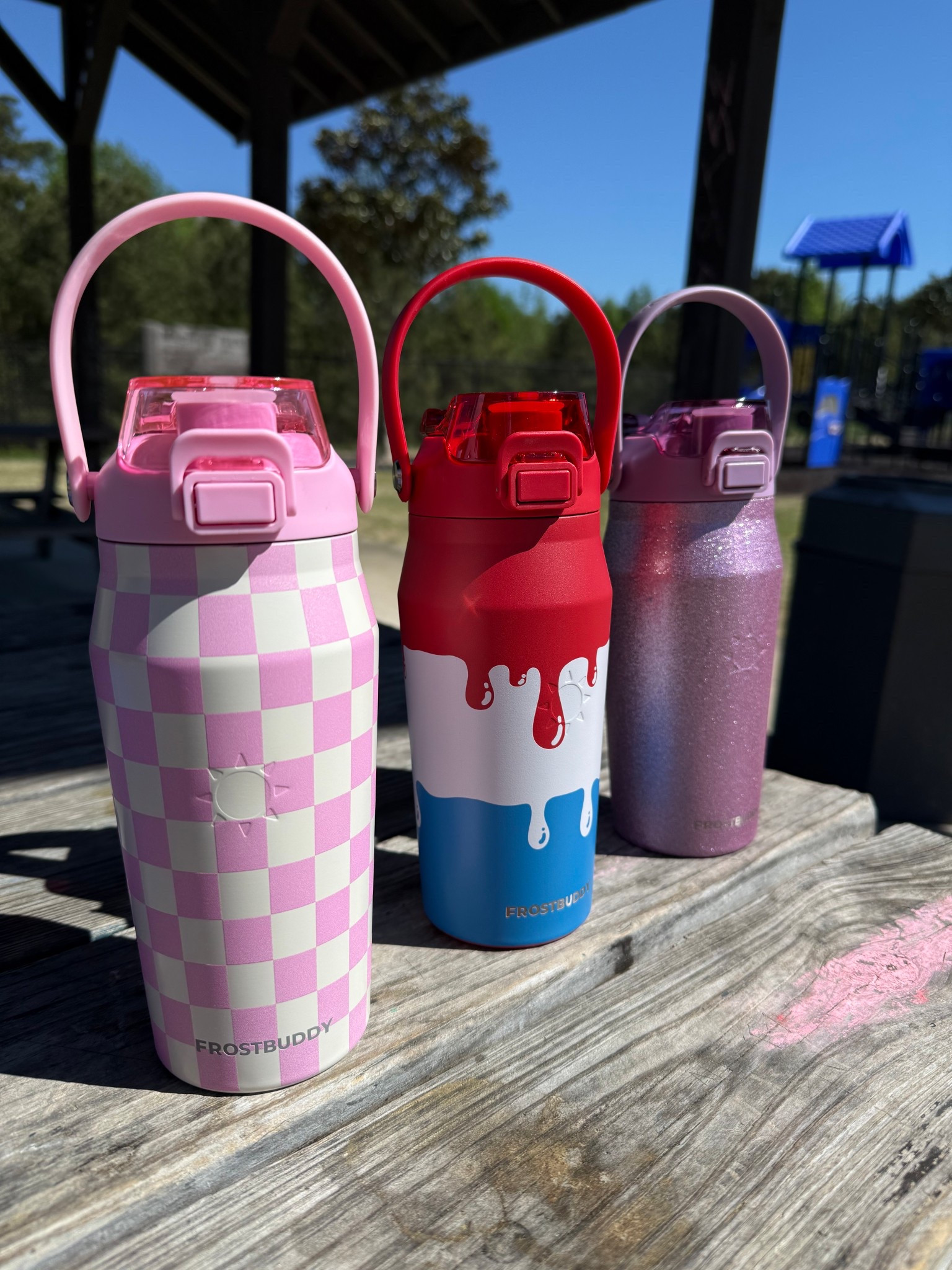 Our new favorite cups for the kids #frostbuddy #waterbotles #summer #baseballdrip 