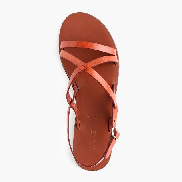 Strappy leather sandals | J.Crew US
