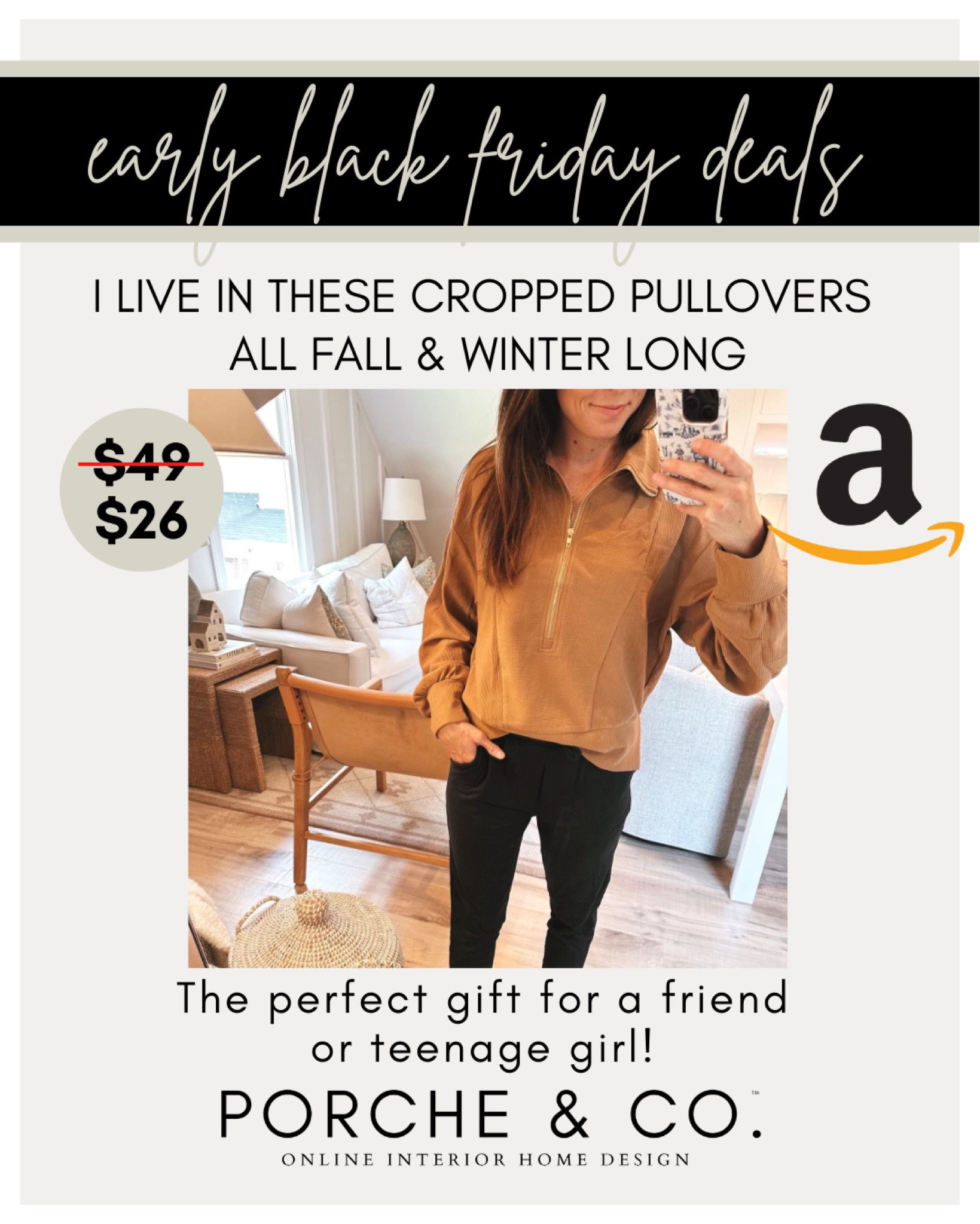 My favorite cropped pullover from Amazon on a major sale for Black Friday- comes in so many colors 🫶🏼 #amazon #blackfriday #pulloverr

#LTKtravel #LTKbeauty #LTKCyberWeek
