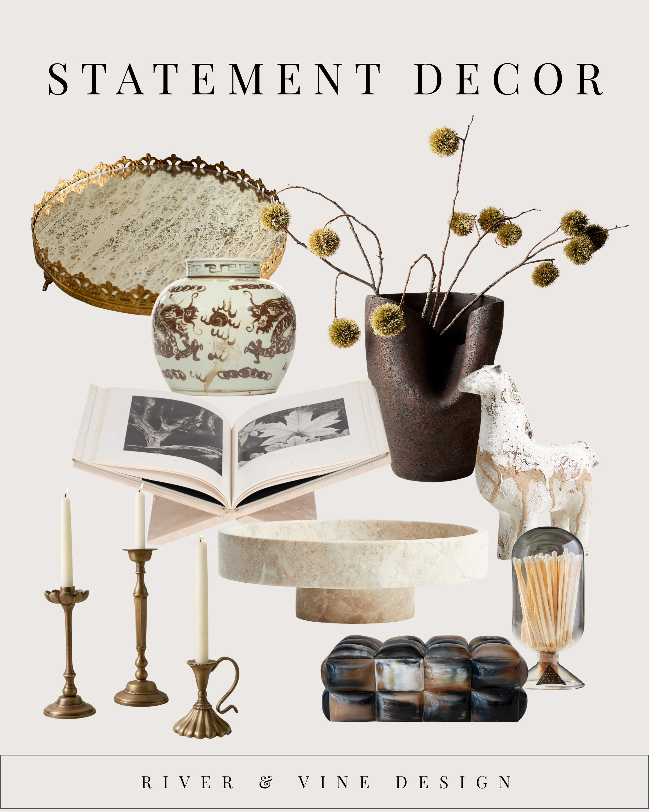 This is the kind of decor that does the talking for you.

Statement pieces don’t need a whole room makeover — they need the right moment. One sculptural bowl on a coffee table. One dramatic vase on a console. One unexpected object that makes people pause and look twice.

What I love about these pieces is that they instantly add character. They bring texture, depth, and a collected-over-time feel — even in the simplest spaces. Nothing matchy. Nothing forced. Just bold enough to make your home feel layered and intentional.

If your space feels styled but a little forgettable, this is the fix.

👉 Tap to shop the statement pieces
👉 Save this for when your room needs something, but you don’t know what yet 

 #LTKSeasonal #LTKHome