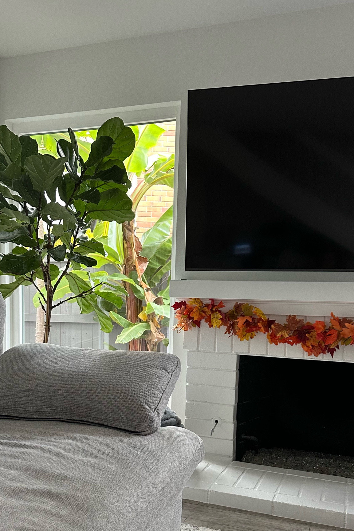 Fall vibes with artificial maple leaf garland for mantle. Fall home decor and thanksgiving decor  

#LTKHoliday #LTKhome #LTKHalloween