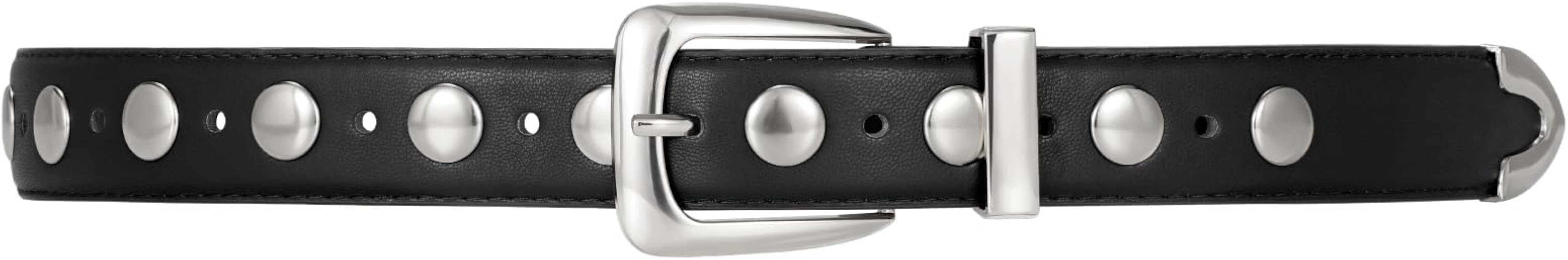 JASGOOD Women Leather Belt Fashion Studded Belt Ladies Punk Belt Vintage Leather Belt for Jeans D... | Amazon (US)