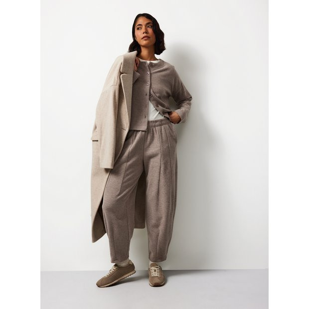 Neutral Soft Touch Barrel Leg Co-ord Joggers XXL | Tu Clothing