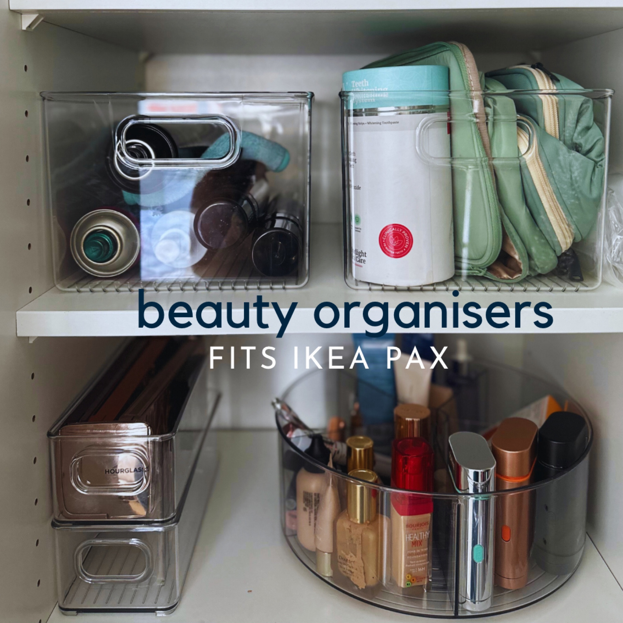 Make up organisers. This is all in my Ikea pax wardrobe 

#LTKeurope #LTKhome #LTKbeauty