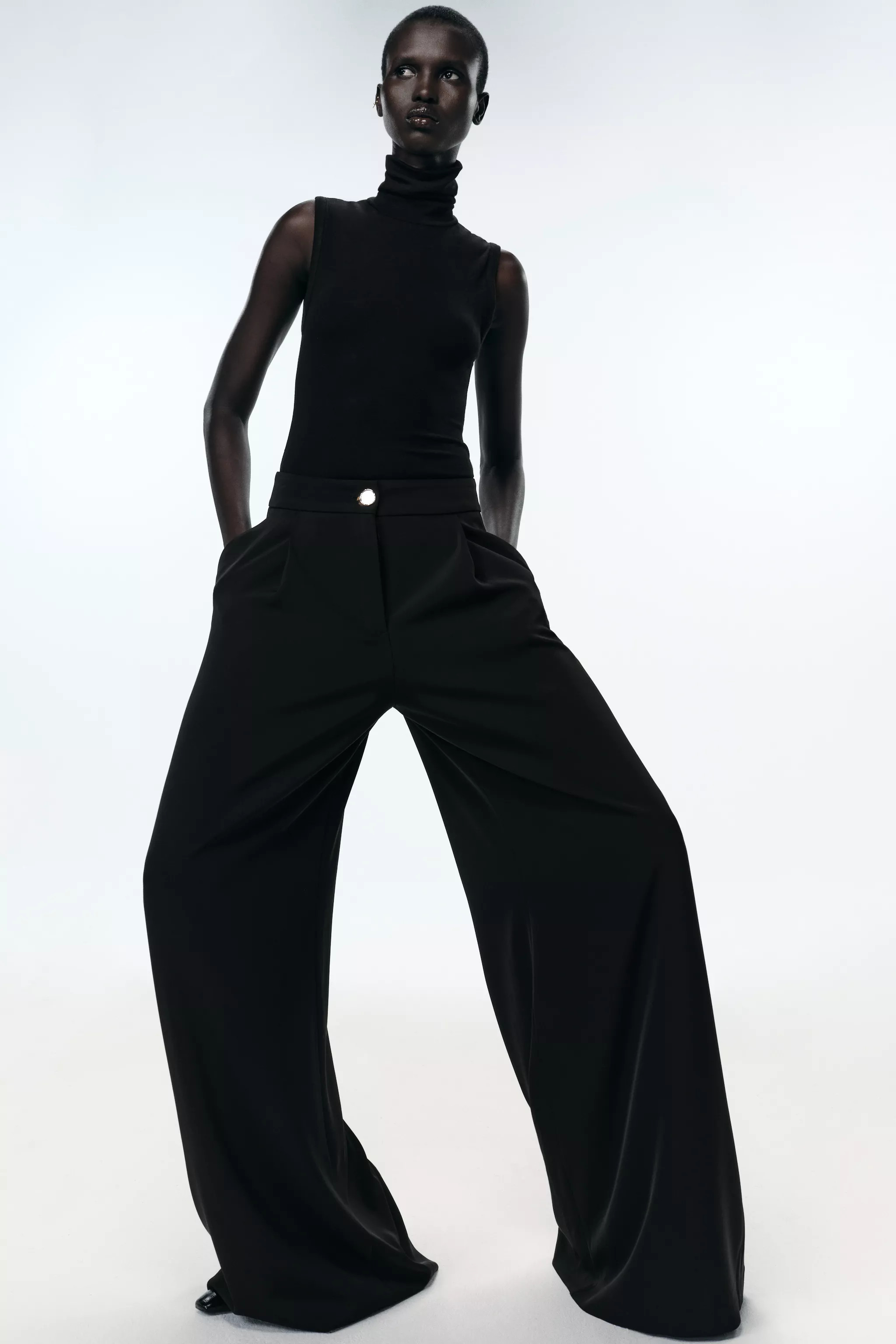 FLOWY PALAZZO PANTS | Zara Canada
