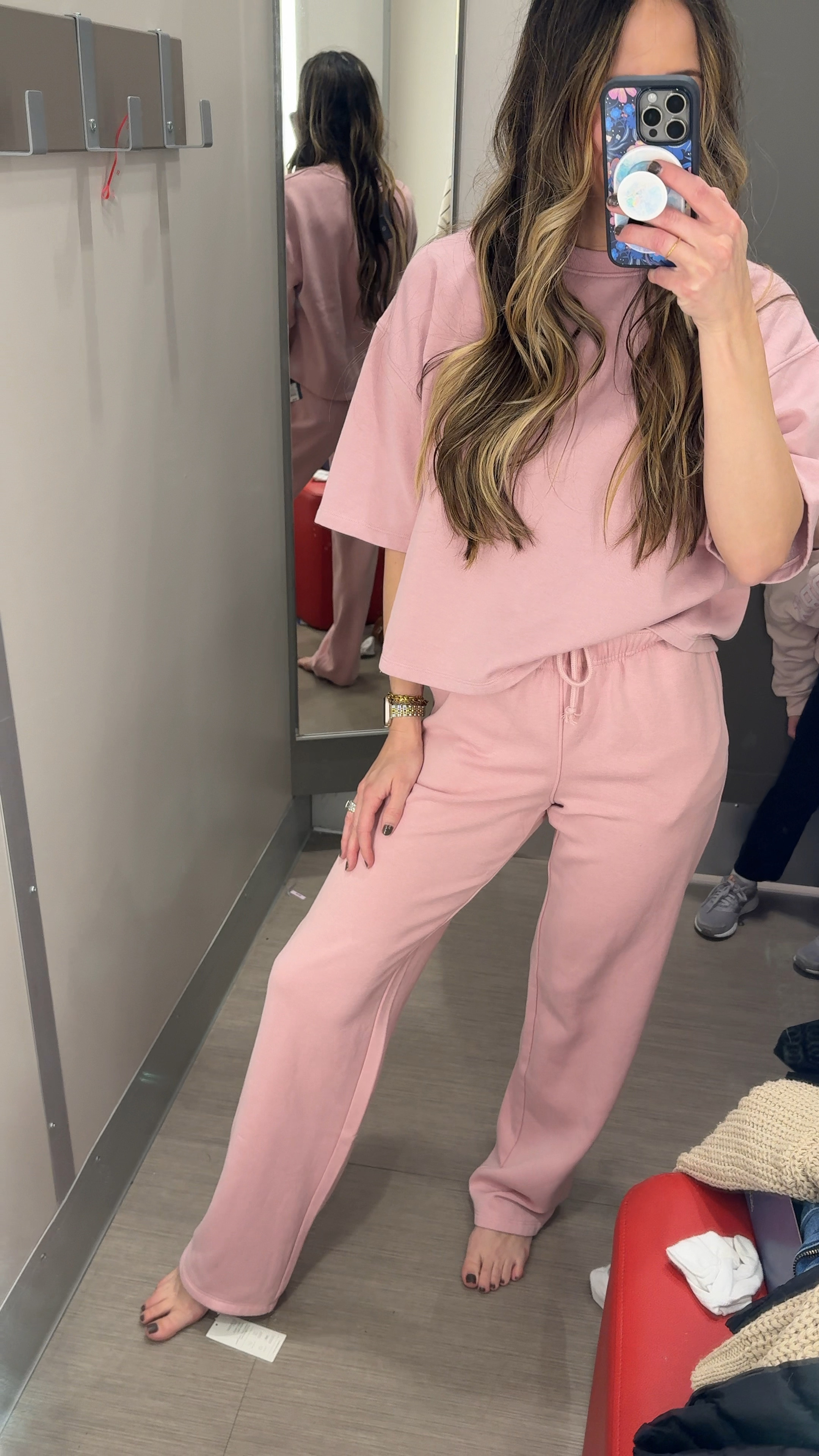 Casual, cute and comfy ✔️

Love this set to lounge at home, or to wear as a travel outfit! 

Comes in different color options. 
Soft fleece like material but not hot or heavy. 

Wearing size S in the top and XS in the pants. Has functional drawstring. 

5’4” / 32C / 24.5” waist 
#target #targetstyle #travellook #casual #pink #loungewear 

#LTKWatchNow #LTKStyleTip #LTKActive