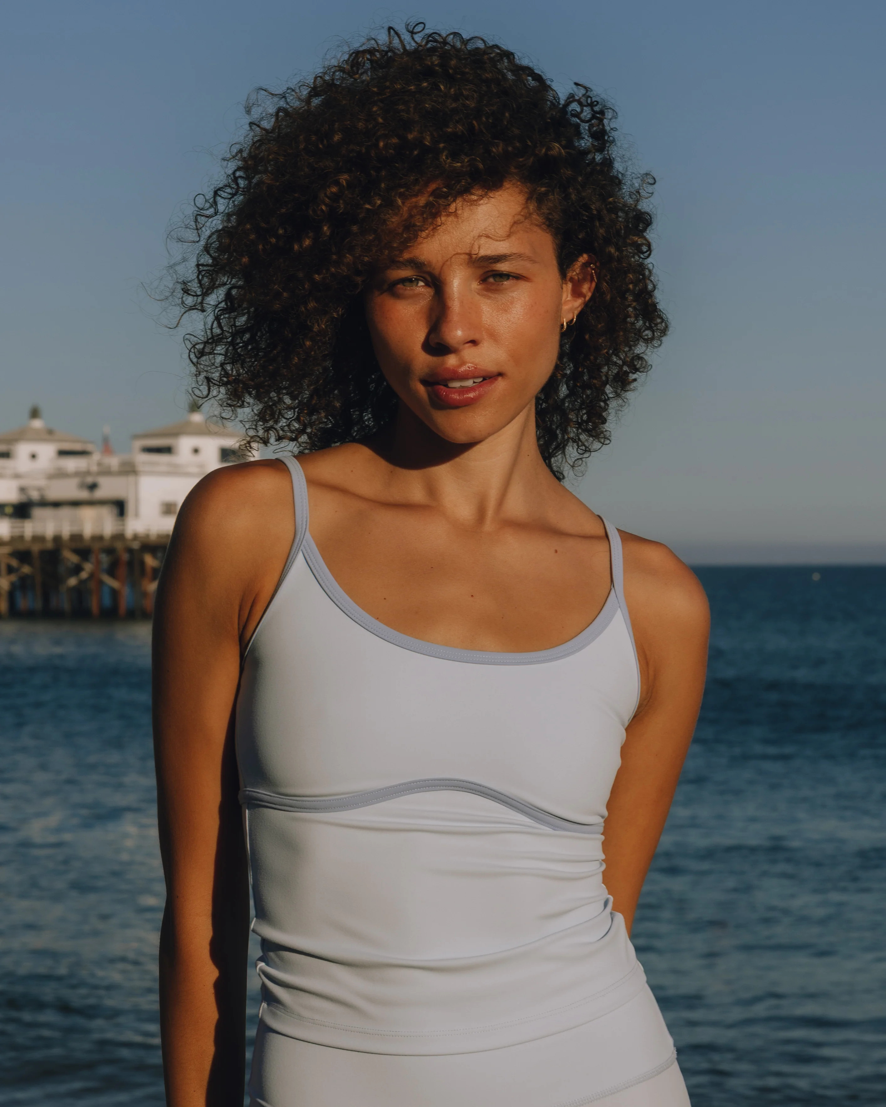 Go! Stretch Tank - Powder + Dark Powder | Daily Drills LLC